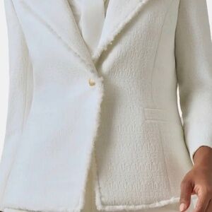 NWT Kasper Women's Textured Cream Blazer
